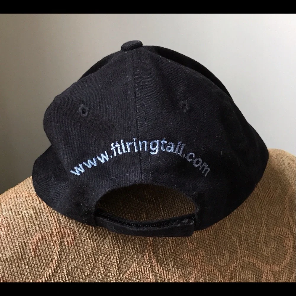Cloth Ringtail baseball hat w/ adjustable Velcro. Great protection from the sun!